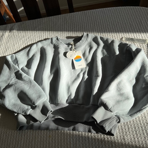 Vuori Tops - Vuori Restore Mini Crew in Blue Haze Small